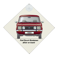 Ford Escort MkII Huntsman 1980 Car Window Hanging Sign